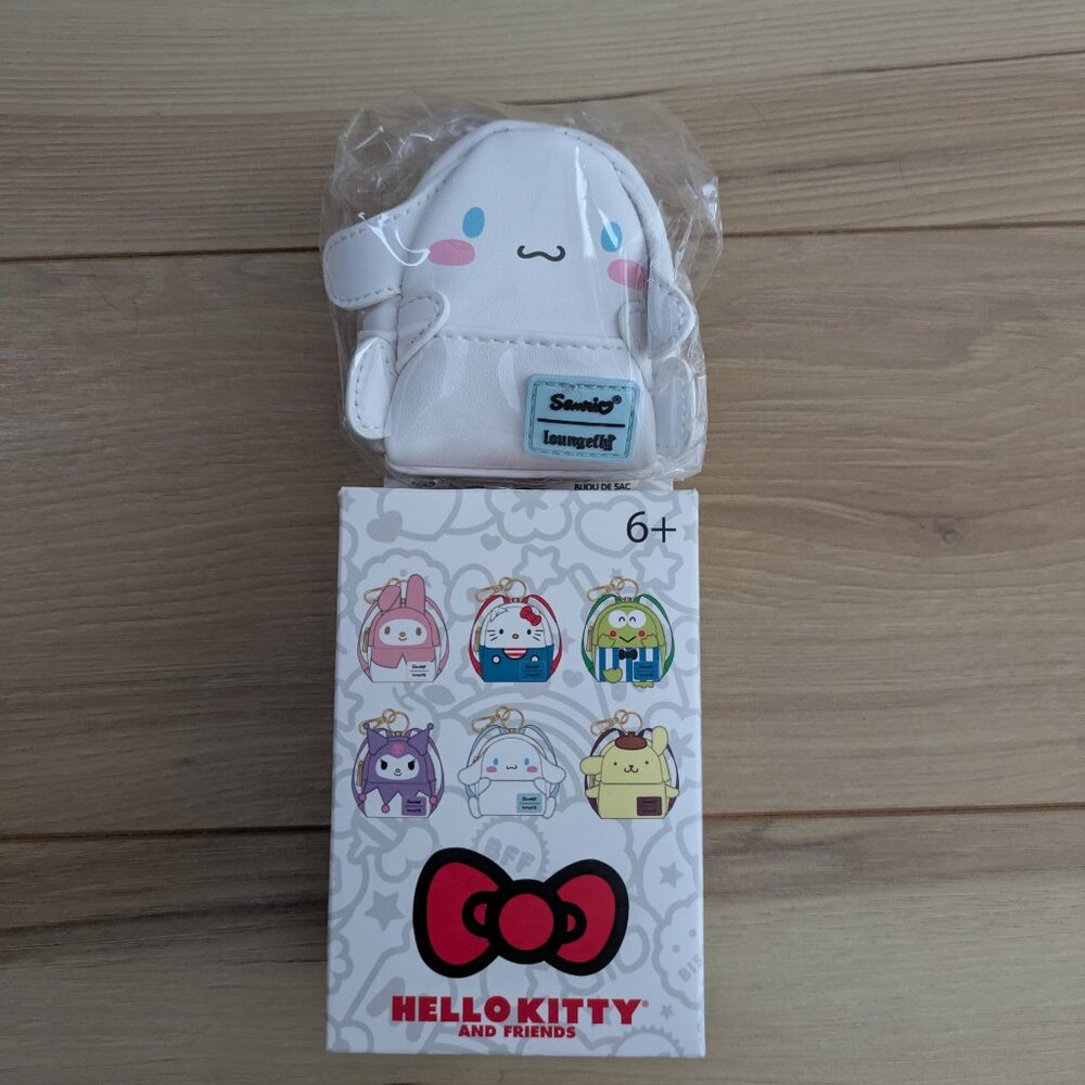 Loungefly Sanrio and friends Cinnamoroll Mini Bag Keychain Charm Blind Box - Picture 2 of 3